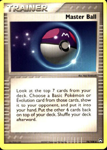 Master Ball - (EX Power Keepers)