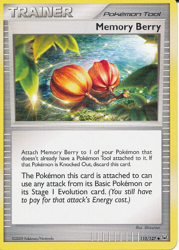 Pokémon Tool: Memory Berry - (Platinum)