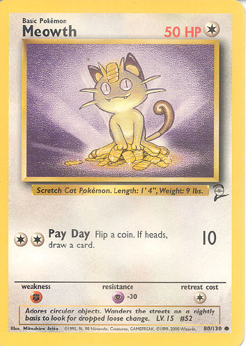 Meowth - (Base Set 2)