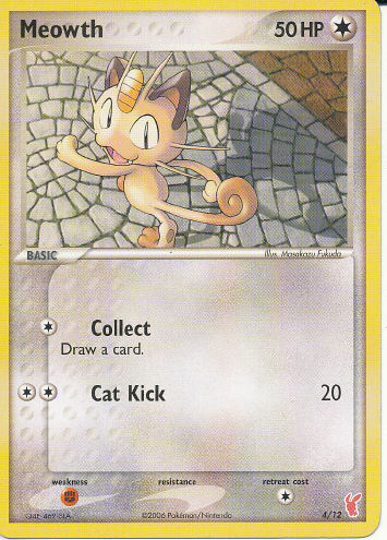 Meowth - (EX: Trainer Kit #2 (Red & Blue))