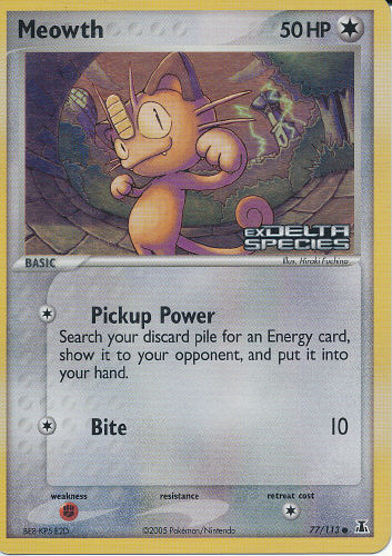 Meowth - (EX Delta Species)