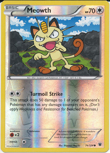 Meowth (Reverse Holo) - (Fates Collide)