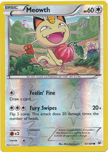 Meowth (Reverse Holo) - (Roaring Skies)