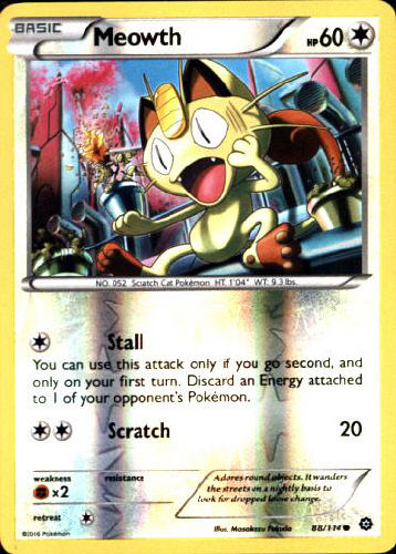 Meowth (Reverse Holo) - (Steam Siege)