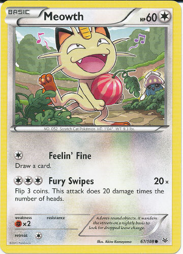 Meowth - (Roaring Skies)