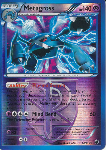 Metagross Team Plasma (Reverse Holo) - (Plasma Freeze)