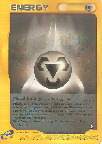 Metal Energy (Special Energy Card) - (Aquapolis)