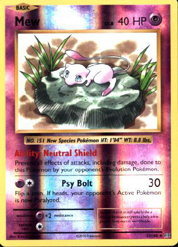 Mew (Reverse Holo) - (Evolutions)