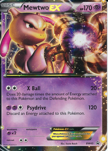 Mewtwo ex - (BW Promos)