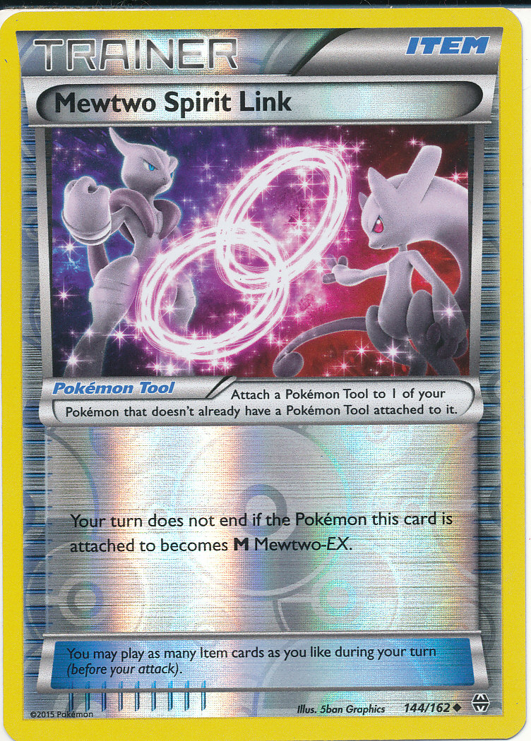 Mewtwo Spirit Link (Reverse Holo) - (BREAKthrough)