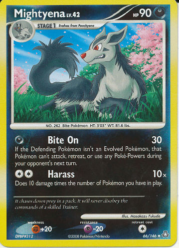 Mightyena (Reverse Holo) - (DP - Legends Awakened)