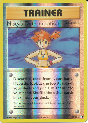 Misty's Determination (Reverse Holo) - (Evolutions)