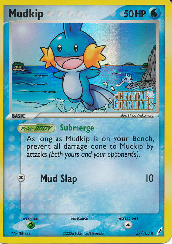 Mudkip - (EX Crystal Guardians)