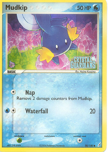 Mudkip - (EX Crystal Guardians)