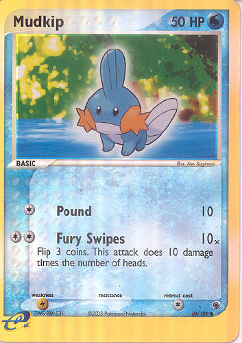 Mudkip (Reverse Holo) - (EX Ruby And Sapphire)