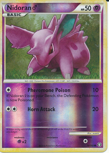 Nidoran $B!i(B (Reverse Holo) - (HS - Triumphant)