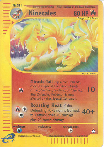 Ninetales (Reverse Holo) - (Aquapolis)