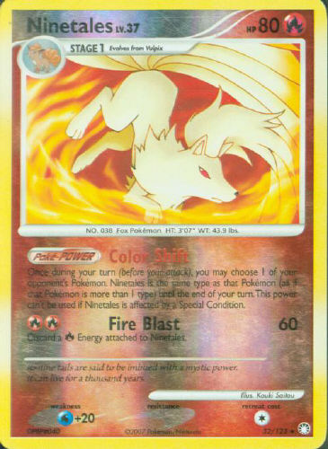 Ninetales (Reverse Holo) - (DP - Mysterious Treasures)