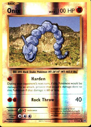 Onix (Reverse Holo) - (Evolutions)