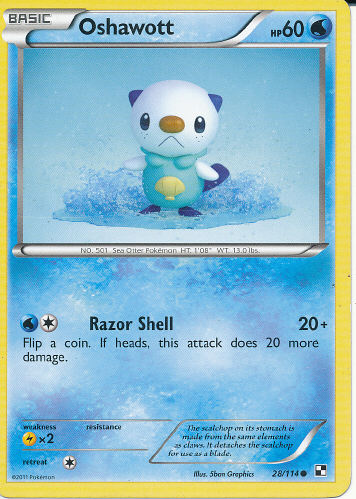 Oshawott - (Black & White)