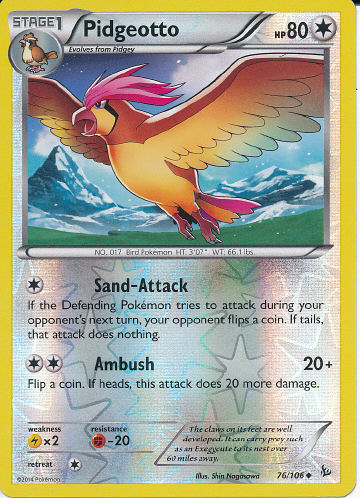 Pidgeotto (Reverse Holo) - (Flashfire)