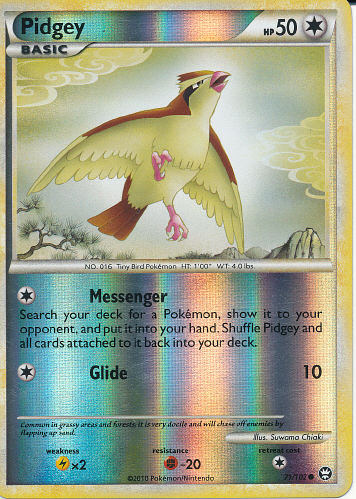 Pidgey (Reverse Holo) - (HS - Triumphant)