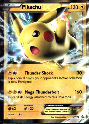 Pikachu EX - (XY Black Star Promos)