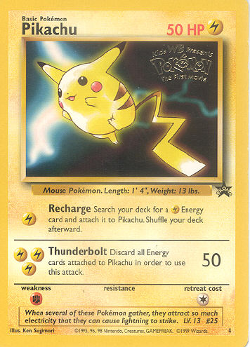 Pikachu - (Wizards Black Star Promo)