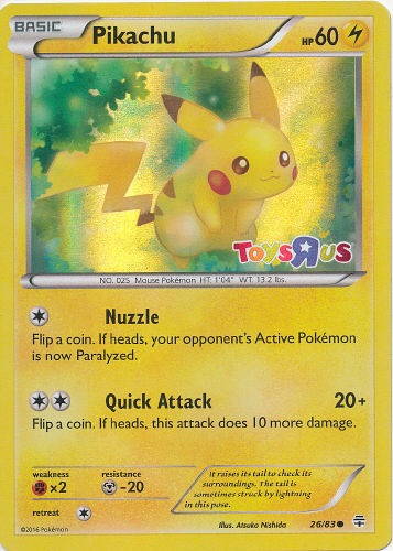 Pikachu (Toys 'R Us) - (Generations)