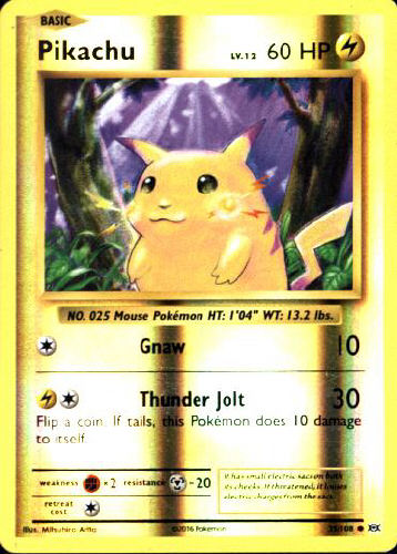 Pikachu (Reverse Holo) - (Evolutions)