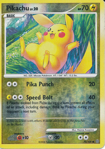 Pikachu (Reverse Holo) - (DP - Stormfront)