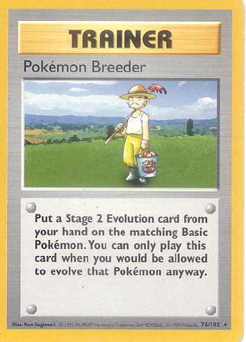 Pokémon Breeder - (Base Set)