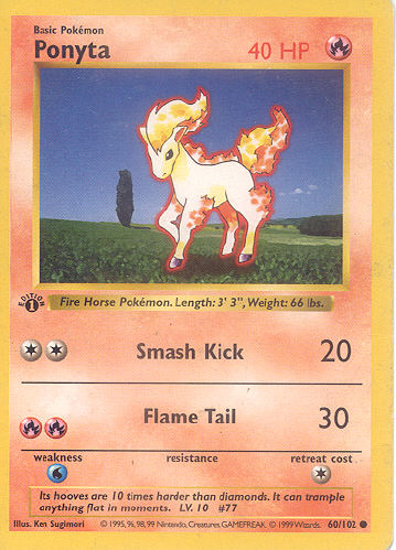 Ponyta - (Base Set)