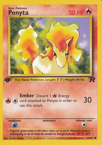 Ponyta - (Team Rocket)