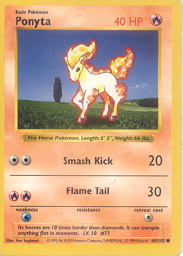 Ponyta - (Base Set)