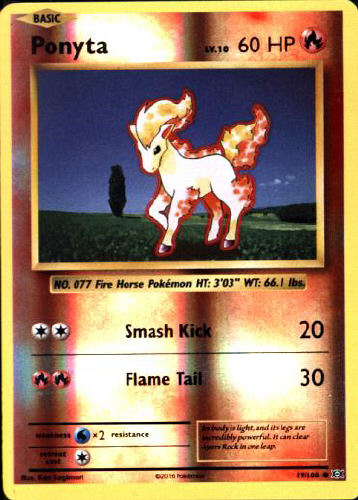 Ponyta (Reverse Holo) - (Evolutions)