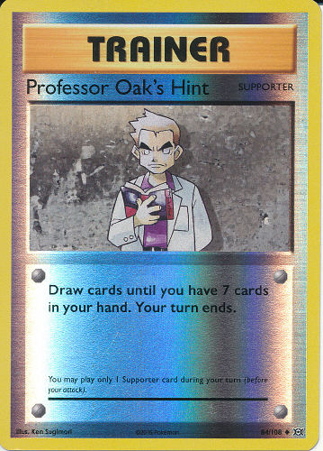 Professor Oak's Hint (Reverse Holo) - (Evolutions)