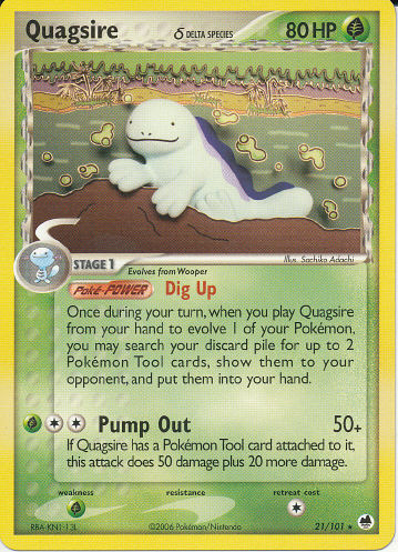 Quagsire δ - (EX Dragon Frontiers)