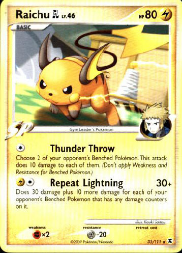 Raichu GL - (Platinum - Rising Rivals)