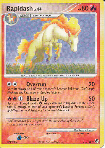 Rapidash - (Diamond And Pearl Base Set)