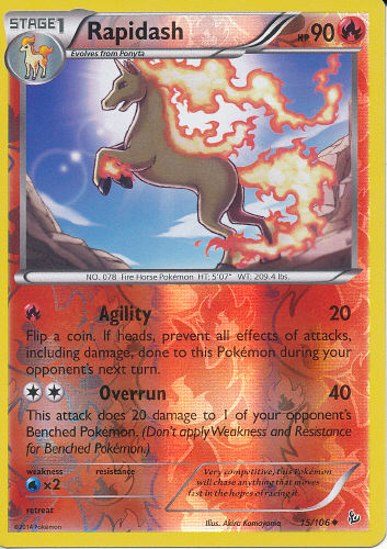 Rapidash (Reverse Holo) - (Flashfire)