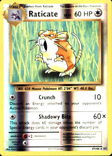 Raticate (Reverse Holo) - (Evolutions)