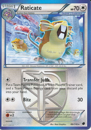 Raticate Team Plasma - (Plasma Freeze)