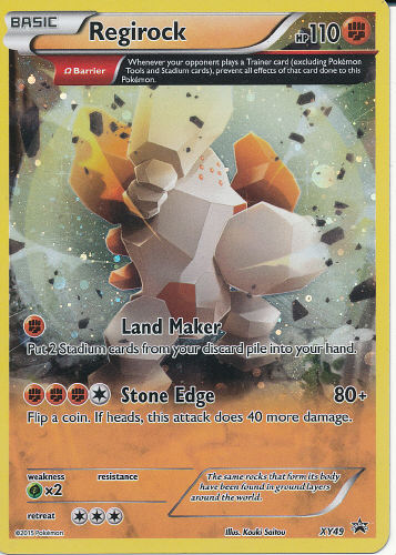 Regirock - (XY Black Star Promos)