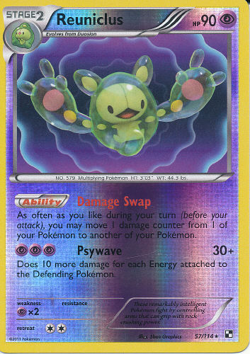 Reuniclus (Reverse Holo) - (Black & White)