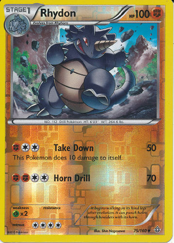 Rhydon (Reverse Holo) - (Primal Clash)