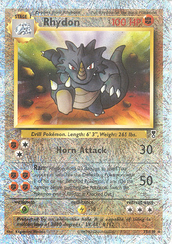 Rhydon (Reverse Holo Shiny) - (Legendary Collection)