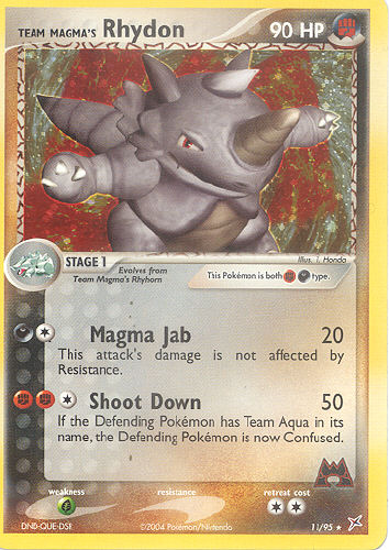 Team Magma's Rhydon - (EX Team Magma Versus Team Aqua)