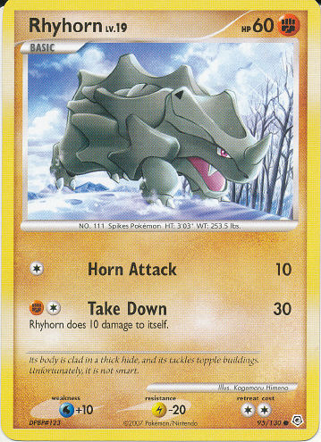 Rhyhorn - (Diamond And Pearl Base Set)