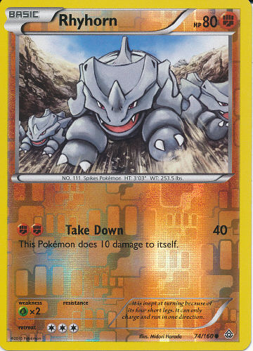 Rhyhorn (Reverse Holo) - (Primal Clash)